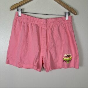 NWOT PLEASING The  Sleepover Short Pink Smiley Ice Cream Graphic